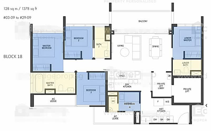Freehold D11, Newton MRT, New Condo, 5bed 4bath, Orchard, Novena, Newton, School, ACS, SJI, , 5 Bedrooms, 1,378 sqft, Condominium For Sale, by Roy Low, 500232127 - PropertyGuru.com.sg