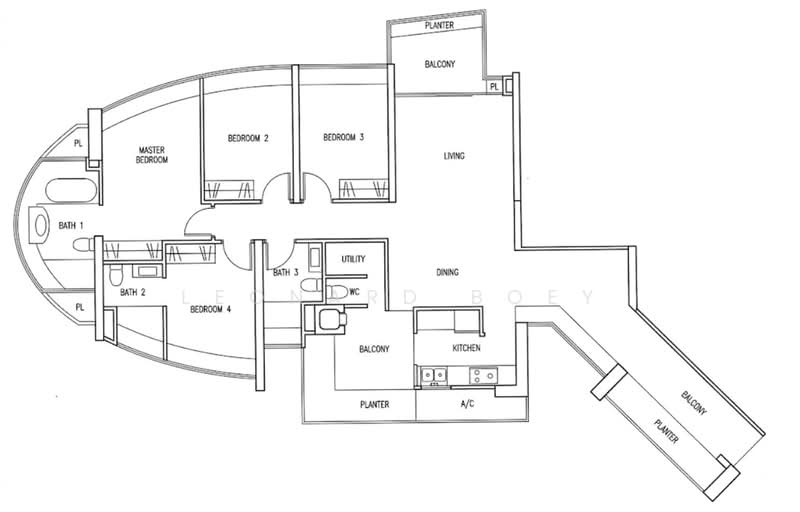 Clover By The Park, 2 Bishan Street 25, 4 Bedrooms, 1,745 sqft, Condominium For Rent, by Leonard Boey, 500232223 - PropertyGuru.com.sg