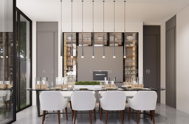 BRAND-NEW FREEHOLD SEMI-D | ROBIN CLOSE | WALK TO STEVENS MRT, ROBIN CLOSE, 7 Bedrooms, 8,506 sqft, Semi-Detached House For Sale, by Cassie Lam 林羿伶, 500232304 - Dining Room - PropertyGuru.com.sg