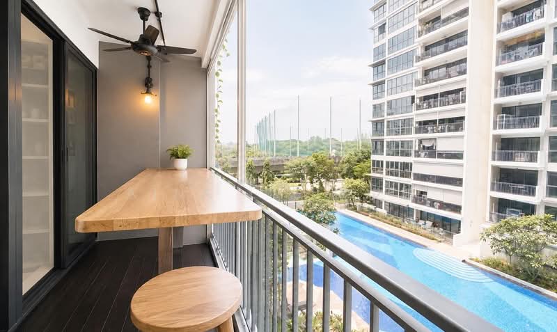 Riverparc Residence, 94 Punggol Drive, 3 Bedrooms, 1,227 sqft, Executive Condominium For Sale, by Aina Lie 李艾娜, 500232310 - Balcony - PropertyGuru.com.sg
