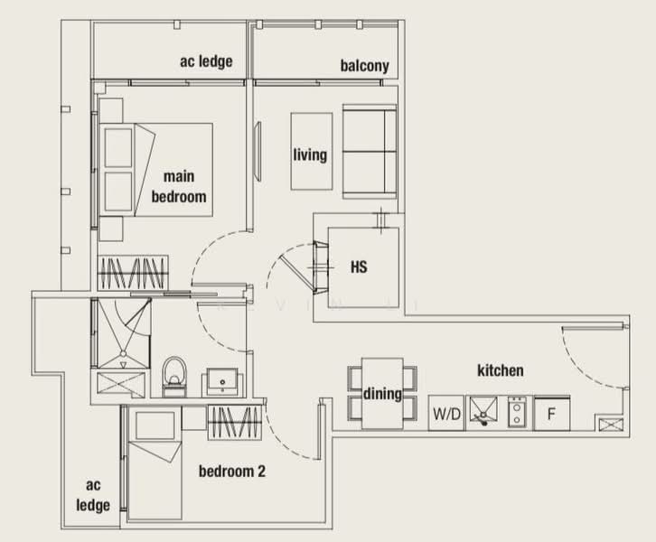 Parc Somme, 62 Somme Road, 2 Bedrooms, 581 sqft, Apartment For Sale, by Kevin Li, 500232337 - PropertyGuru.com.sg