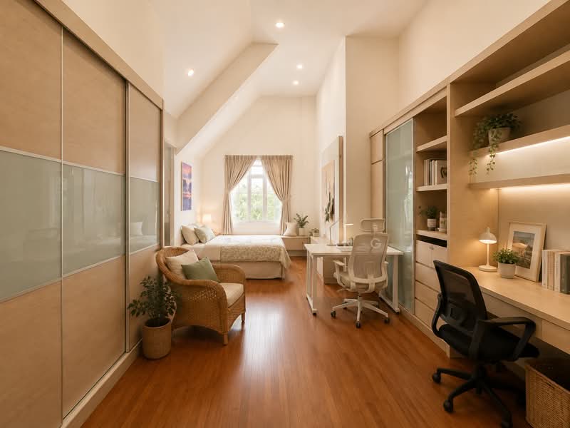 CHEAP! New List! Corner Terrace @ Serangoon Gardens Estate, , 6 Bedrooms, 4,000 sqft, Corner Terrace For Sale, by Suzie Ang, 500232437 - Bedroom - PropertyGuru.com.sg