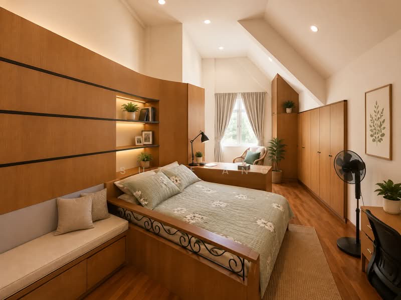 CHEAP! New List! Corner Terrace @ Serangoon Gardens Estate, , 6 Bedrooms, 4,000 sqft, Corner Terrace For Sale, by Suzie Ang, 500232437 - Bedroom - PropertyGuru.com.sg