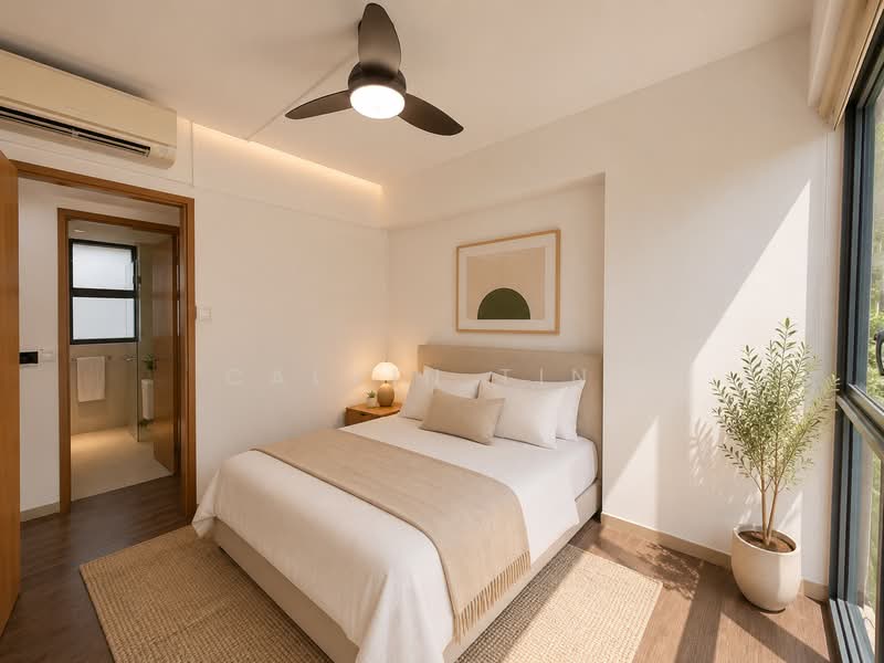 Prive, 39 Punggol Field, 1 Bedroom, 150 sqft, Condominium For Rent, by Calvin Ting, 500232440 - Bedroom - PropertyGuru.com.sg