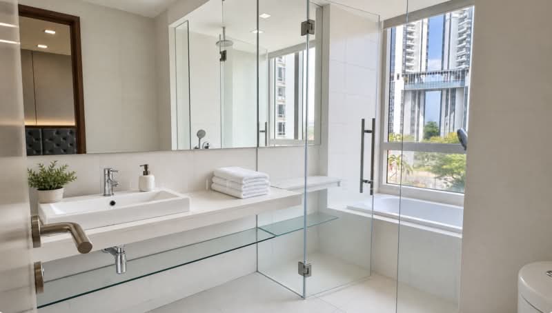The Sea View, 29 Amber Road, 3 Bedrooms, 1,410 sqft, Condominium For Rent, by Jennifer Leong, 500232509 - Bathroom - PropertyGuru.com.sg