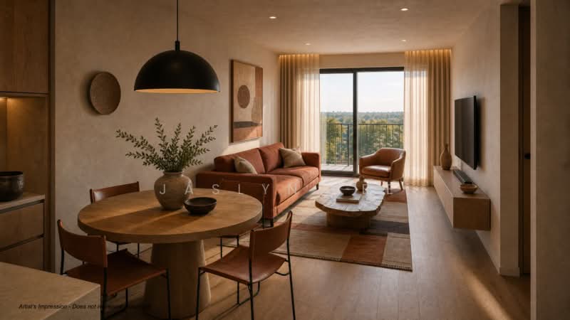 The Sen, De Souza Avenue, 3 Bedrooms, 872 sqft, Condominium For Sale, by Jaslyn Kee, 500232618 - Living Room - PropertyGuru.com.sg