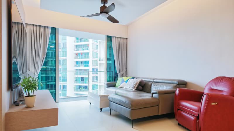 The Quartz, 57 Compassvale Bow, 3 Bedrooms, 1,141 sqft, Condominium For Sale, by Nick Goh, 500232649 - Living Room - PropertyGuru.com.sg