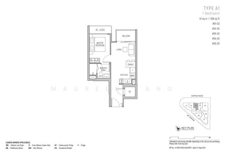 Sophia Regency, 105 Sophia Road, 1 Bedroom, 474 sqft, Condominium For Sale, by Maureen Kang, 500232734 - PropertyGuru.com.sg