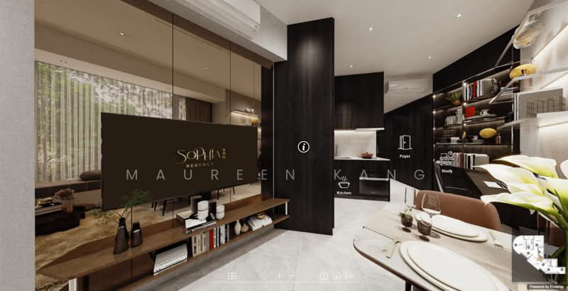 Sophia Regency, 105 Sophia Road, 1 Bedroom, 474 sqft, Condominium For Sale, by Maureen Kang, 500232734 - Living Room - PropertyGuru.com.sg