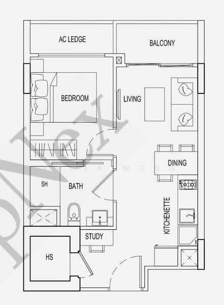 Parc Rosewood, 77 Rosewood Drive, 1 Bedroom, 431 sqft, Condominium For Sale, by Kayla Wong, 500232738 - PropertyGuru.com.sg