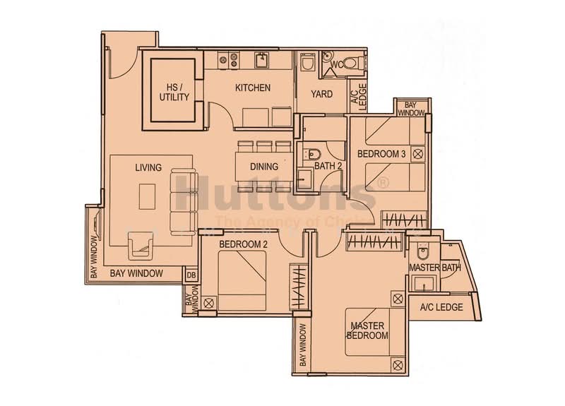 Atrium Residences, 15 Lorong 28 Geylang, 3 Bedrooms, 1,044 sqft, Apartment For Sale, by Raymond Ding, 500232741 - PropertyGuru.com.sg