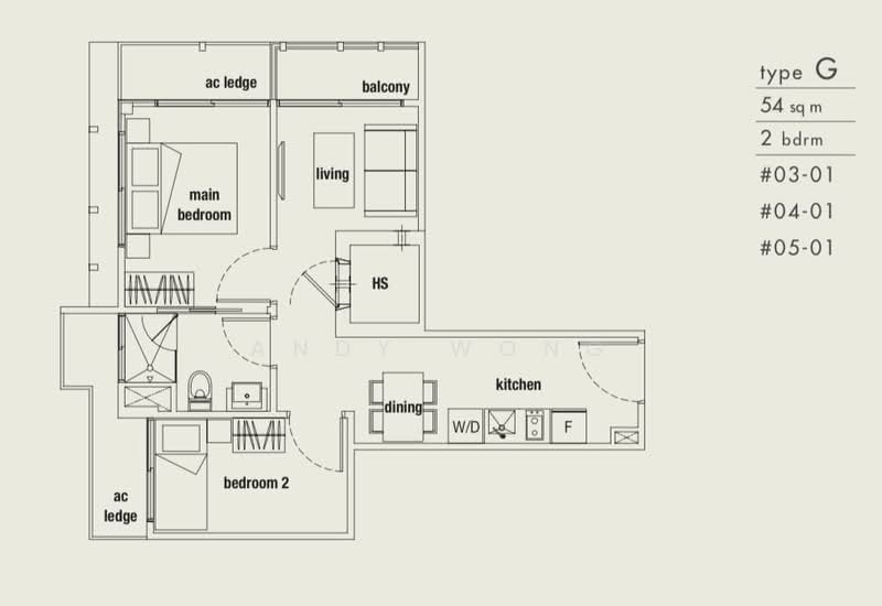 Parc Somme, 62 Somme Road, 2 Bedrooms, 581 sqft, Apartment For Rent, by Andy Wong, 500232743 - PropertyGuru.com.sg