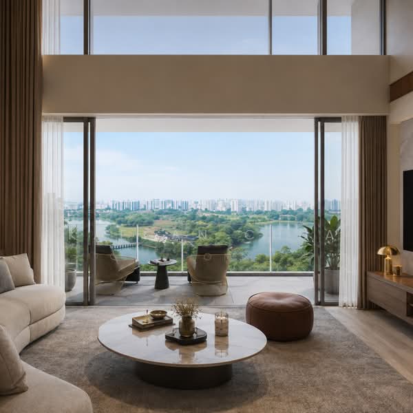 The LakeGarden Residences, 80 Yuan Ching Road, 4 Bedrooms, 2,153 sqft, Condominium For Sale, by Kaegan Chua, 500232794 - Living Room - PropertyGuru.com.sg