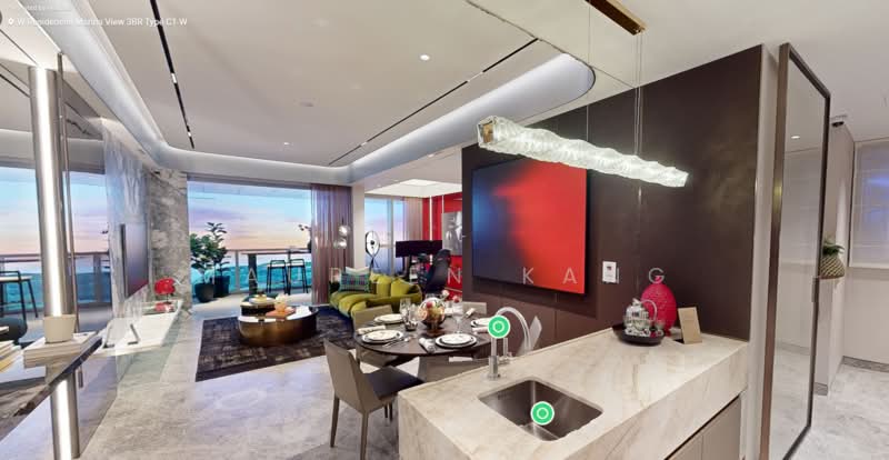 W Residences Marina View - Singapore, 22 Marina View, 1 Bedroom, 538 sqft, Condominium For Sale, by Maureen Kang, 500232798 - Living Room - PropertyGuru.com.sg