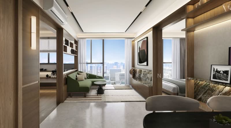 Aurea, 802 Beach Road, 2 Bedrooms, 635 sqft, Condominium For Sale, by Maureen Kang, 500232806 - Living Room - PropertyGuru.com.sg