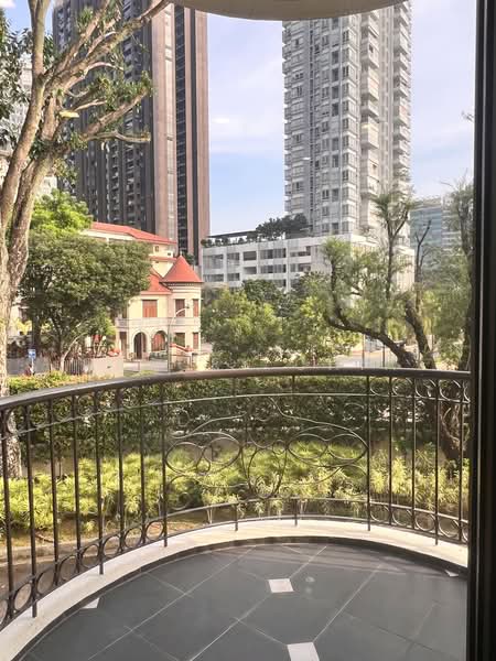 Morimasa Garden, 11 Gilstead Road, 3 Bedrooms, 2,132 sqft, Condominium For Sale, by Tracey Chia, 500232854 - Living Room Balcony - PropertyGuru.com.sg