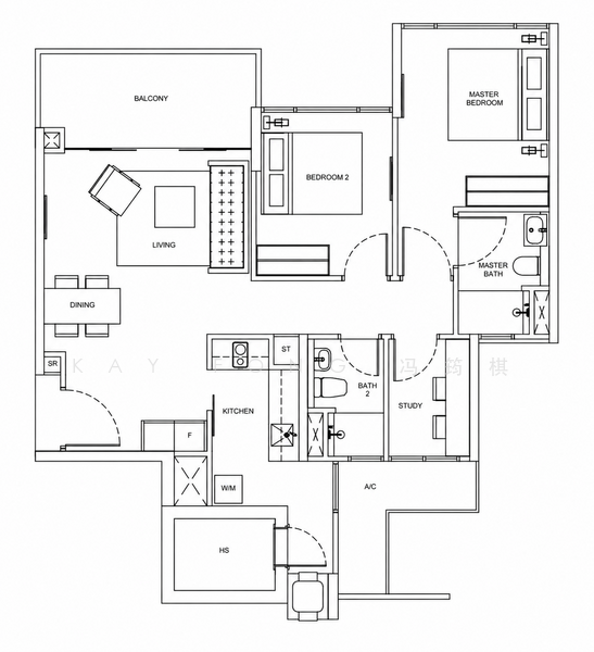 Riversails, 22 Upper Serangoon Crescent, 3 Bedrooms, 947 sqft, Condominium For Sale, by Kay Fong 冯筠棋, 500232886 - PropertyGuru.com.sg