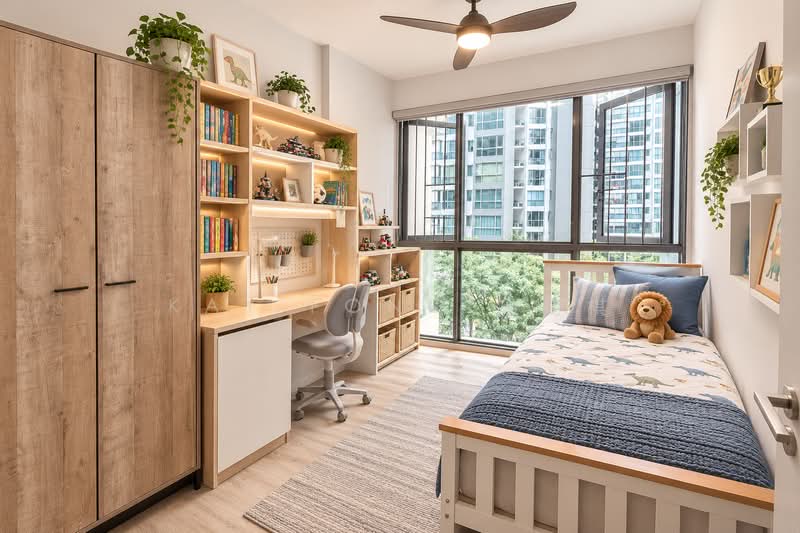 Riversails, 22 Upper Serangoon Crescent, 3 Bedrooms, 947 sqft, Condominium For Sale, by Kay Fong 冯筠棋, 500232886 - Common Bedroom (AI generated) - PropertyGuru.com.sg