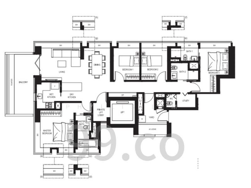 8 Saint Thomas, 8 Saint Thomas Walk, 4 Bedrooms, 1,744 sqft, Condominium For Rent, by Phyllis Lim, 500232902 - PropertyGuru.com.sg