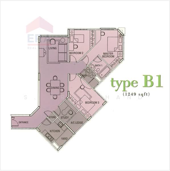 Simei Green Condominium, 1 Simei Street 4, 6 Bedrooms, 1,249 sqft, Condominium For Sale, by S. Pramchand, 500232909 - PropertyGuru.com.sg