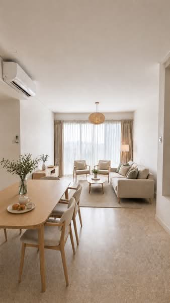 One Amber, 3 Amber Gardens, 3 Bedrooms, 1,302 sqft, Condominium For Sale, by Eugene Fung, 500232911 - Living Room - PropertyGuru.com.sg