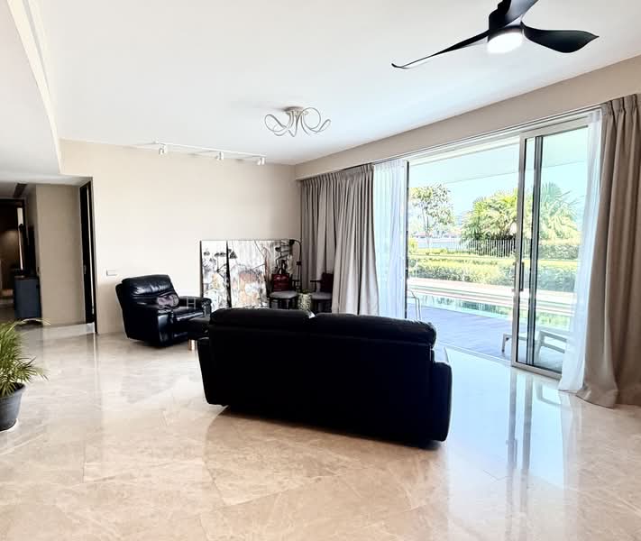 Corals at Keppel Bay, , 4 Bedrooms, 3,057 sqft, Condominium For Sale, by Shan Farook, 500232913 - Living Hall View Facing Pool - PropertyGuru.com.sg