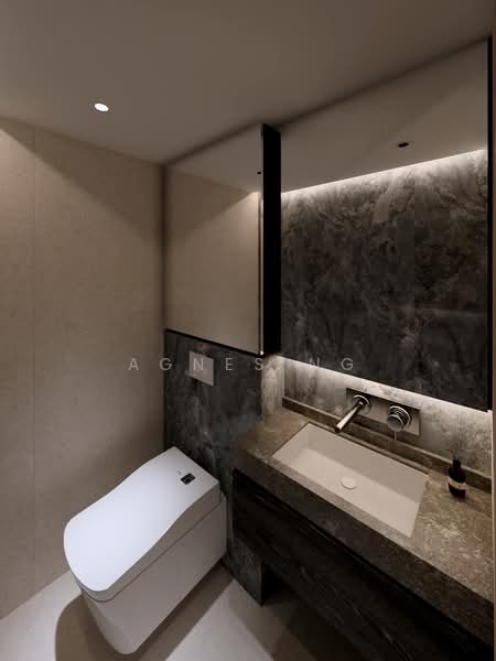 LANDED7772 @ BRAND NEW INTER TERRACE NEAR NATURE RESERVE, Sembawang Hills Estate, Ang Mo Kio / Bishan / Thomson, 5 Bedrooms, 3,600 sqft, Terraced House For Sale, by Agnes Ng, 500232918 - Bathroom - PropertyGuru.com.sg