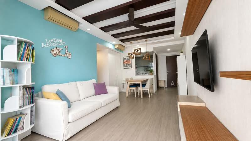 Riverparc Residence, 90 Punggol Drive, 3 Bedrooms, 1,227 sqft, Condominium For Sale, by Jasmine Chan, 500232963 - Living Room - PropertyGuru.com.sg