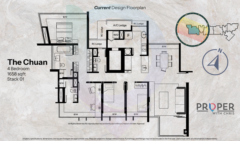 The Chuan, 31 Lorong chuan, Hougang / Punggol / Sengkang, 4 Bedrooms, 1,658 sqft, Condominium For Sale, by Christopher Silver, 500232976 - PropertyGuru.com.sg