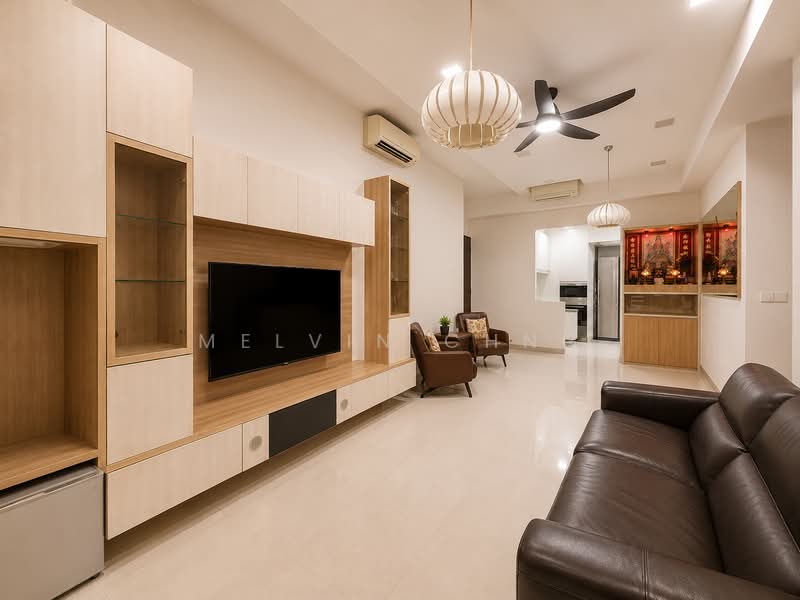 Jewel @ Buangkok, Buangkok Drive, 4 Bedrooms, 1,647 sqft, Condominium For Sale, by Melvin Chng, 500232991 - Living Room - PropertyGuru.com.sg