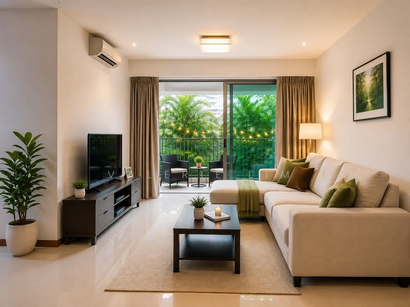 Caspian, 60 Lakeside Drive, 3 Bedrooms, 1,302 sqft, Condominium For Sale, by Valerie Lim, 500233088 - Living Room - PropertyGuru.com.sg