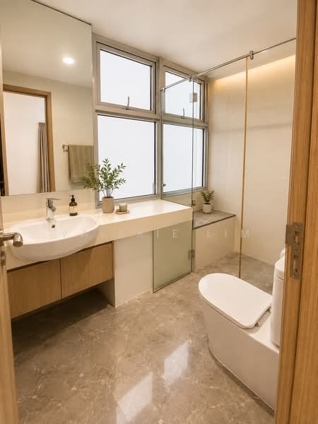 Caspian, 60 Lakeside Drive, 3 Bedrooms, 1,302 sqft, Condominium For Sale, by Valerie Lim, 500233088 - Bathroom - PropertyGuru.com.sg