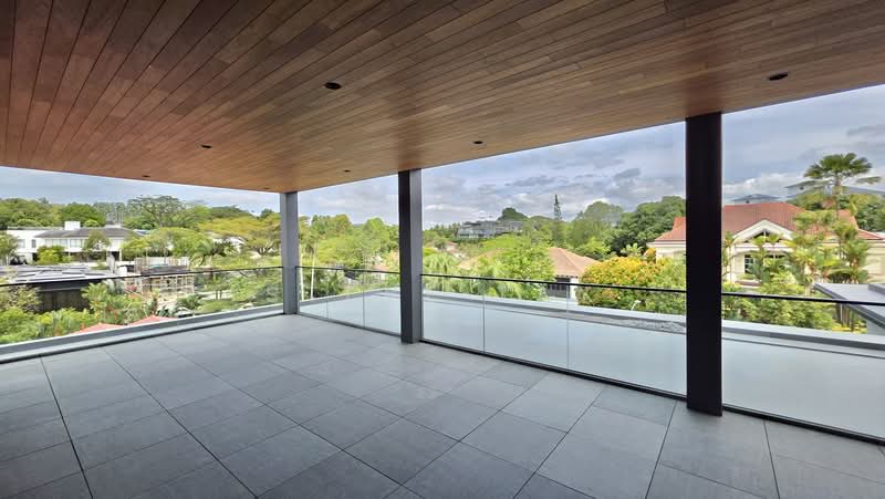 ✰ BN Designer GCBA Bungalow by Renowned Architect. TOP 2026, 5 Huge Bedrooms, 18m Pool. Cul_de_sac, OEI TIONG HAM PARK / LEEON PARK / JALAN SAMPURNA / JALAN HARUM / JALAN PELANGI, 5 Bedrooms, 19,800 sqft, Detached House For Sale, by Steve Tay, 500233091 - Balcony - PropertyGuru.com.sg