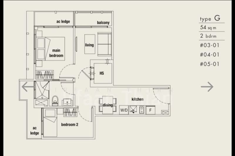 Parc Somme, 62 Somme Road, 2 Bedrooms, 581 sqft, Apartment For Sale, by Irfaan Thian, 500233133 - PropertyGuru.com.sg