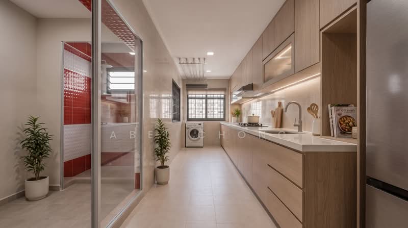 414 Sembawang Drive, 414 Sembawang Drive, 3 Bedrooms, 1,184 sqft, HDB Flat For Sale, by Abel Chong, 500233136 - Kitchen (AI Reimagined) - PropertyGuru.com.sg