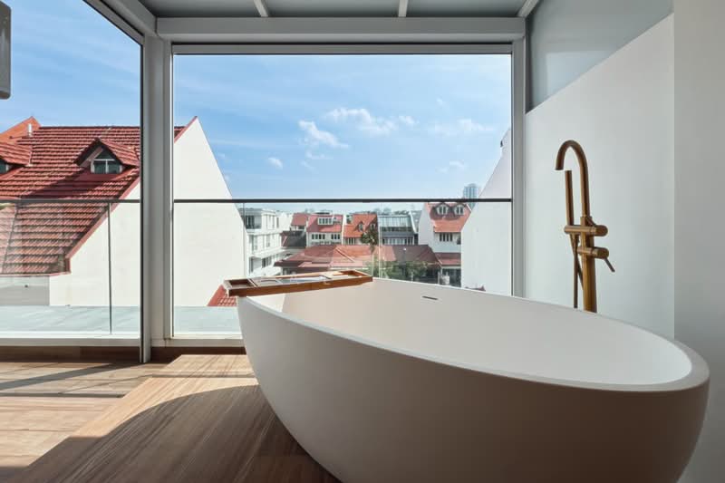 D19 New Semi-D Mint Condition with Lift & Pool, 6 Mins Walk to MRT, Newly Built 2023, Kingswear Avenue/ Cowdray Avenue/ Farleigh Avenue/ Serangoon Garden Estate, 6 Bedrooms, 4,800 sqft, Semi-Detached House For Sale, by Val Lin, 500233202 - Bathroom - PropertyGuru.com.sg
