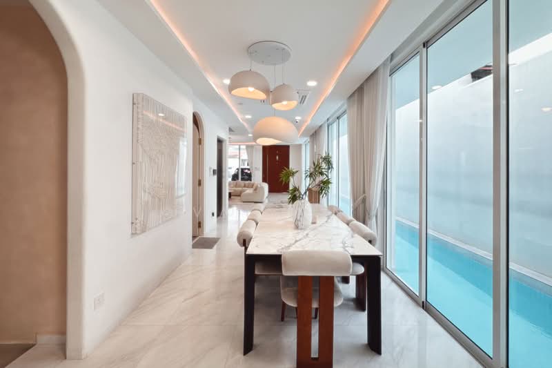 D19 New Semi-D Mint Condition with Lift & Pool, 6 Mins Walk to MRT, Newly Built 2023, Kingswear Avenue/ Cowdray Avenue/ Farleigh Avenue/ Serangoon Garden Estate, 6 Bedrooms, 4,800 sqft, Semi-Detached House For Sale, by Val Lin, 500233202 - Dining Room - PropertyGuru.com.sg