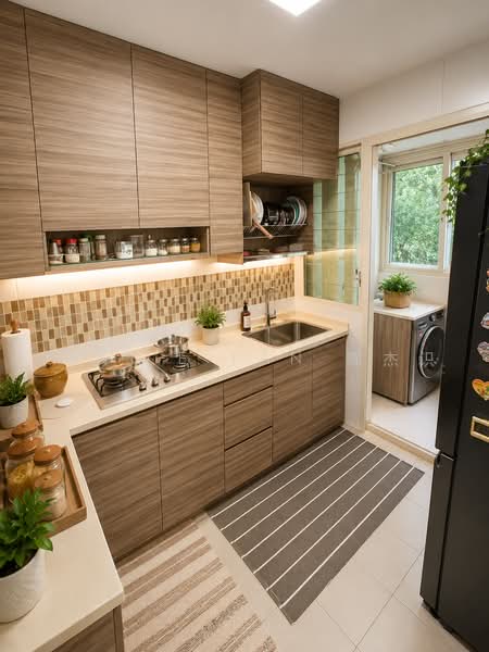 661A Edgedale Plains, 661A Edgedale Plains, 3 Bedrooms, 731 sqft, HDB Flat For Sale, by Jessie Tan 陈杰识, 500233227 - Kitchen - PropertyGuru.com.sg