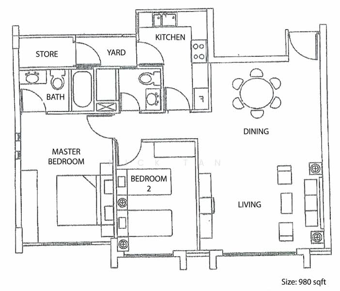 Landbay Condo, 9 Jalan Hajijah, 2 Bedrooms, 980 sqft, Condominium For Sale, by Nick Tan, 500233232 - PropertyGuru.com.sg