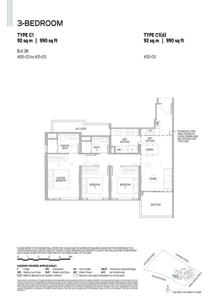 Union Square Residences, 28 Havelock Road,, 3 Bedrooms, 990 sqft, Condominium For Sale, by Darren Hoi, 500233267 - C1 - PropertyGuru.com.sg