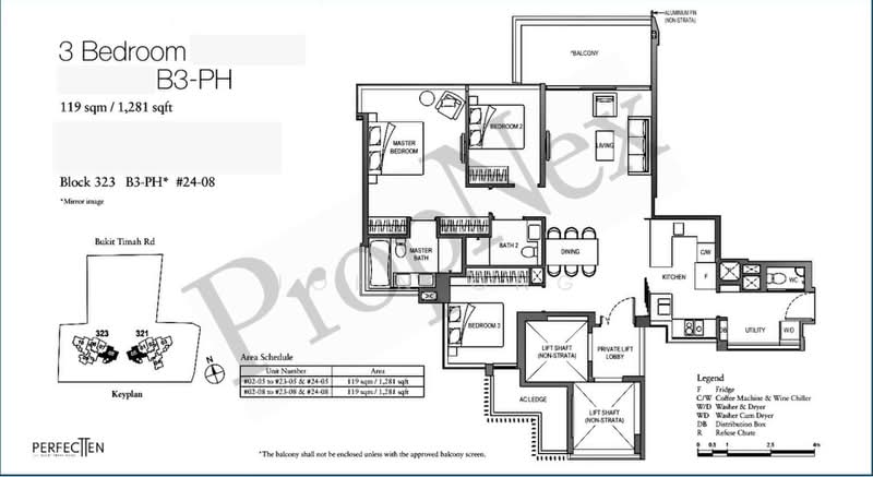 Perfect Ten, 323 Bukit Timah Road, 3 Bedrooms, 1,281 sqft, Condominium For Rent, by John Ong, 500233292 - PropertyGuru.com.sg