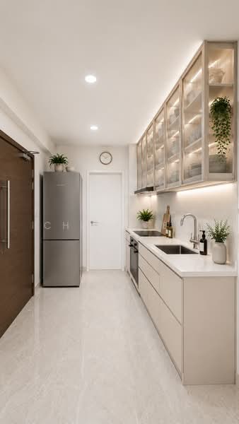 Sunny Lodge, 6A Lorong Salleh, 3 Bedrooms, 1,184 sqft, Apartment For Sale, by Chloe Teo, 500233302 - ID idea for Kitchen (AI Render) - PropertyGuru.com.sg