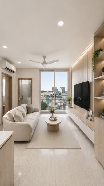 Sunny Lodge, 6A Lorong Salleh, 3 Bedrooms, 1,184 sqft, Apartment For Sale, by Chloe Teo, 500233302 - ID idea for Living Room (AI Render) - PropertyGuru.com.sg