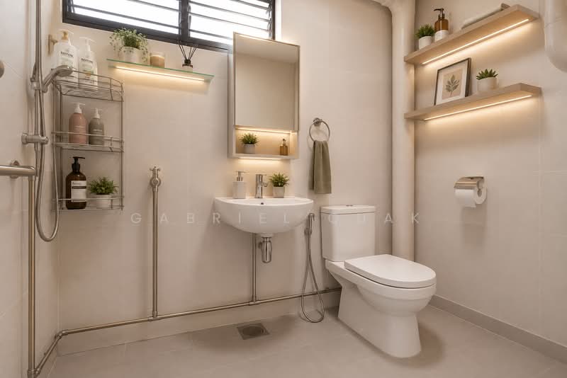 182 Bishan Street 13, 182 Bishan Street 13, 3 Bedrooms, 1,109 sqft, HDB Flat For Sale, by Gabriel Quak, 500233315 - Bathroom - PropertyGuru.com.sg