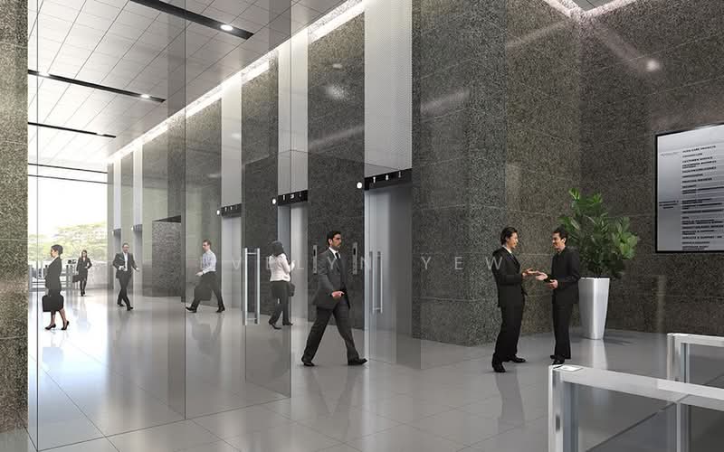Vision Exchange, 2 Venture Drive, 1,689 sqft, Office For Sale, by Evelyn Yew, 500233347 - Lobby - CommercialGuru.com.sg