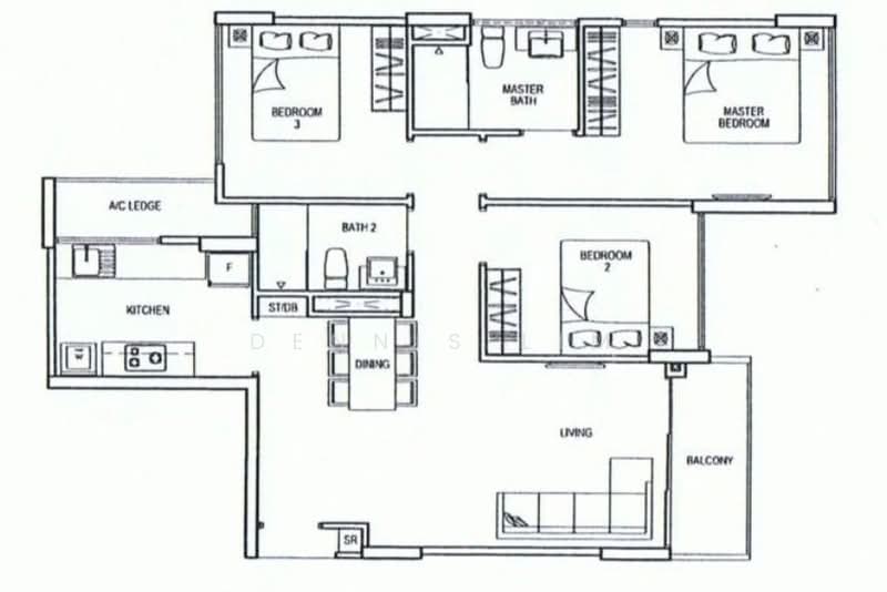 Esparina Residences, 125 Compassvale Bow, 3 Bedrooms, 1,001 sqft, Condominium For Sale, by Dennis Lim, 500233363 - PropertyGuru.com.sg