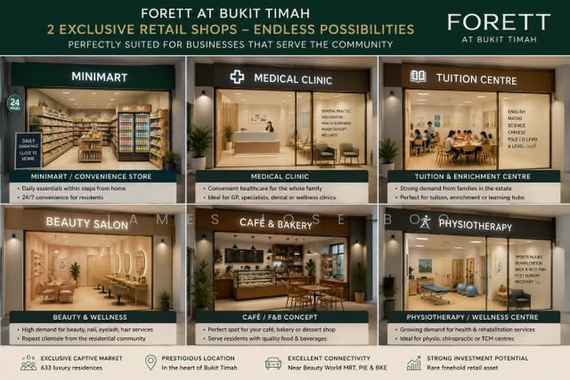 Forett at Bukit Timah, 46 Toh Tuck Road, 775 sqft, Shop / Shophouse For Sale, by James Jose Boo, 500233438 - CommercialGuru.com.sg