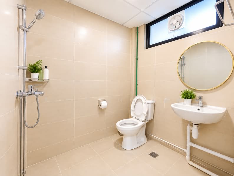 Oxley BizHub, 65 Ubi Road 1, 1,410 sqft, Light Industrial (B1) For Rent, by Alvin Ong 王裕清, 500233439 - Bathroom - CommercialGuru.com.sg