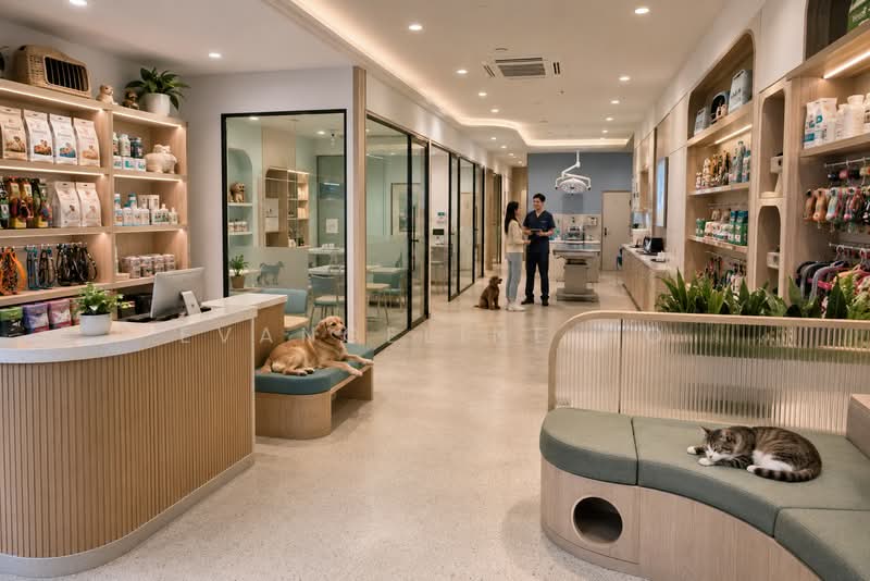 Versatile Commercial Unit with No Takeover Fee on Cavan Rd / Lavender St / Horne Rd, Cavan Road, 1,950 sqft, Food & Beverage For Rent, by Evangeline Ho, 500233691 - Veterinarian - AI Rendering - CommercialGuru.com.sg