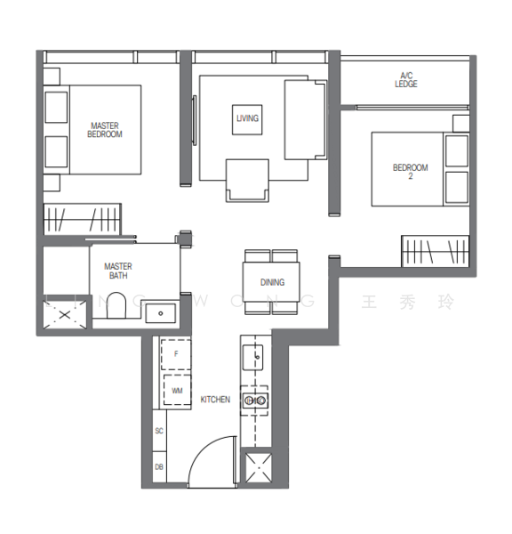 Midtown Modern, 16 Tan Quee Lan Street, 2 Bedrooms, 592 sqft, Condominium For Rent, by Ling Wong 王秀玲, 500233724 - PropertyGuru.com.sg